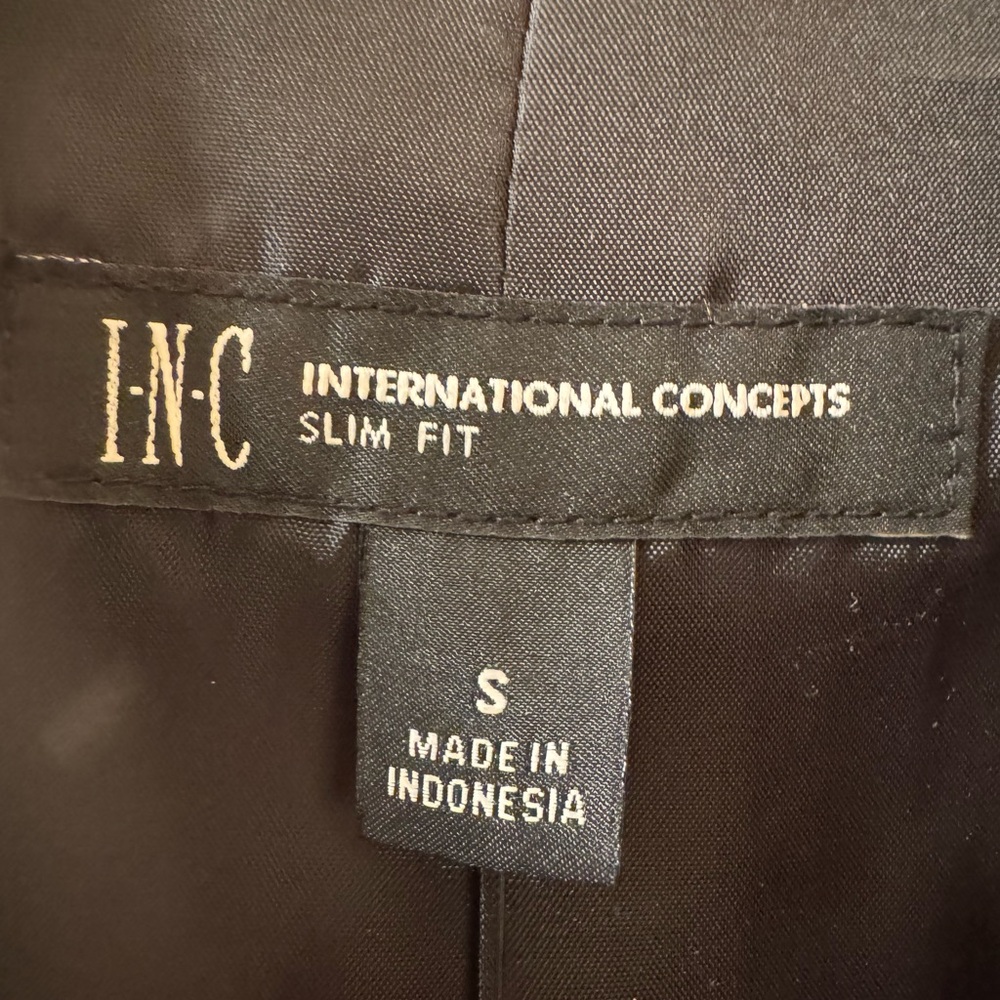 INC International Concepts Black Women’s Satin Trim Tuxedo Blazer Size Small NWT - Picture 9 of 11